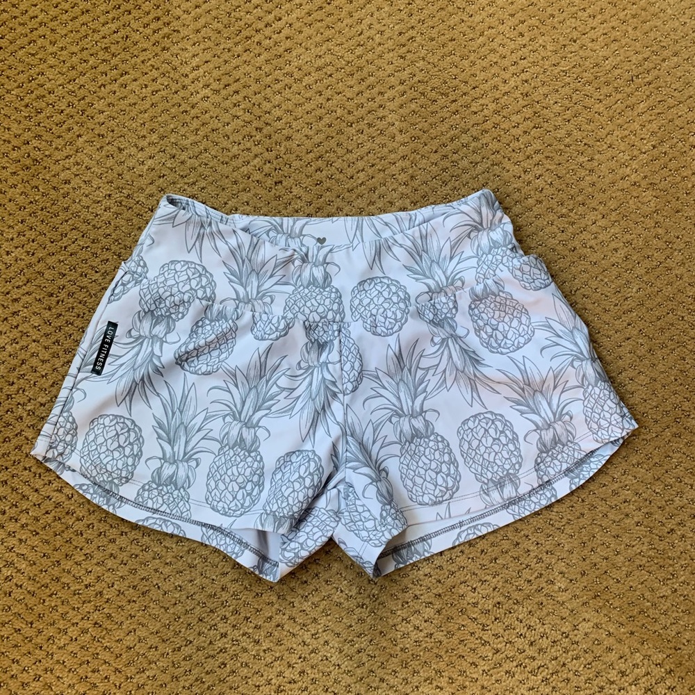 Love Fitness Apparel Pineapple shorts